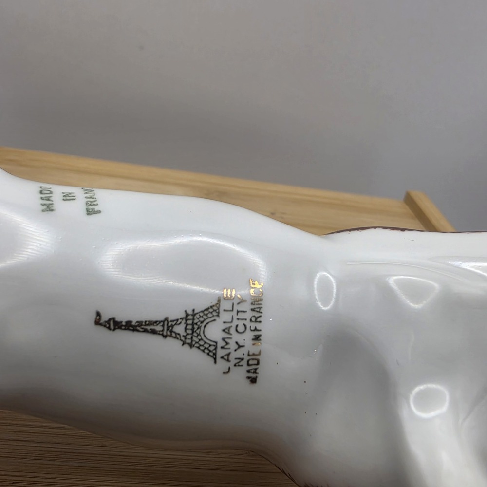 Vintage French Cow Creamer from LAMALLE New York Glazed Farmhouse Country Dairy - Picture 6 of 8